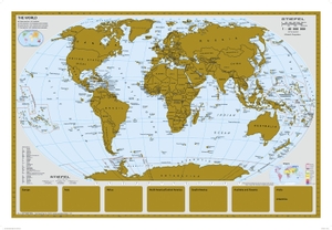 Stiefel, Heinrich. Scratchmap/Rubbelkarte THE WORLD - Wandkarte/Poster. Stiefel Eurocart GmbH, 2023.