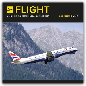 Carousel Calendar. Flight - Modern Commercial Airliners - Passagierflugzeuge 2027 - Wand-Kalender - Original Carousel-Kalender [Mehrsprachig] [Kalender]. Browntrout Verlags GmbH, 2026.