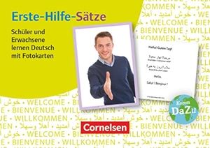 Erste-Hilfe-Sätze: Schüler und Erwachsene lernen Deutsch mit Fotokarten - 100 Fotokarten. Deutsch lernen mit Fotokarten - Sekundarstufe I/II. Cornelsen Vlg Scriptor, 2016.