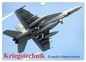 Kriegstechnik. Kampfjet-Impressionen (Wandkalender 2025 DIN A4 quer), CALVENDO Monatskalender