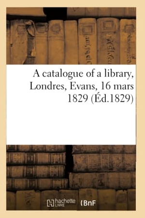 Evans. A catalogue of a library. Hachette Livre, 2018.