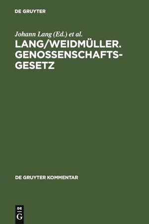 Schaffland, Hans-Jürgen / Günther Schulte et al (Hrsg.). Lang/Weidmüller. Genossenschaftsgesetz - (Gesetz, betreffend die Erwerbs- und Wirtschaftsgenossenschaften) Mit Erläuterungen zum Umwandlungsgesetz. Kommentar. De Gruyter, 2005.