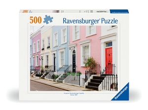Erwachsenenpuzzle 500 Teile - Bunte Stadthäuser in London. Ravensburger Spieleverlag, 2024.