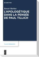 L¿apologétique dans la pensée de Paul Tillich