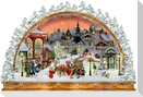 A3-Wand-Adventskalender - Nostalgischer Lichterbogen