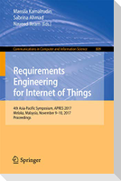 Requirements Engineering for Internet of Things