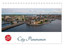 City - Panoramen (Tischkalender 2025 DIN A5 quer), CALVENDO Monatskalender