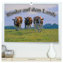 Rinder auf dem Lande (hochwertiger Premium Wandkalender 2024 DIN A2 quer), Kunstdruck in Hochglanz