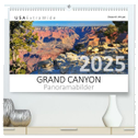 GRAND CANYON Panoramabilder (hochwertiger Premium Wandkalender 2025 DIN A2 quer), Kunstdruck in Hochglanz