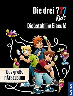 Springorum, Björn. Die drei ??? Kids, Diebstahl im Eiscafé - Das große Rätselbuch. Franckh-Kosmos, 2022.