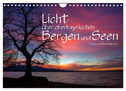 Licht über oberbayrischen Bergen und Seen (Wandkalender 2024 DIN A4 quer), CALVENDO Monatskalender
