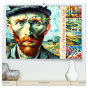 Eine Hommage an van Gogh (hochwertiger Premium Wandkalender 2025 DIN A2 quer), Kunstdruck in Hochglanz