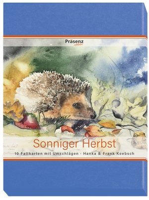 Sonniger Herbst - 10 Klappkarten mit Umschlägen von Hanka und Frank Koebsch. Präsenz Medien & Verlag, 2024.