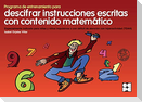 Descifrar instrucciones escritas en contenido matemático 1. Programa de entrenamiento en planificación