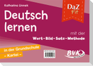 DaZ fit: Deutsch lernen mit der Wort-Bild-Satz-Methode in der Grundschule - Kartei (inkl. CD)