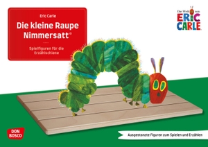 Carle, Eric. Die kleine Raupe Nimmersatt. Erzählschienen-Figurenset - Ausgestanzte Spielfiguren und Skript. Sprachförderung in Kindergarten und Grundschule. Farben, Zahlen und Wochentage in der Kita & Schule entdecken: die berühmte Bilderbuchgeschichte für die Erzählschiene. . Don Bosco Medien GmbH, 2023.