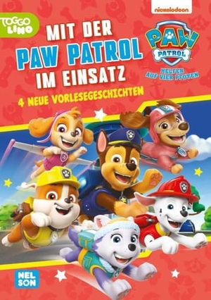 PAW Patrol Geschichtenbuch: Mit der PAW Patrol im Einsatz - 4 neue Vorlesegeschichten  | TV-Folgen spannend nacherzählt für Kinder ab 3 Jahren. Nelson Verlag, 2024.