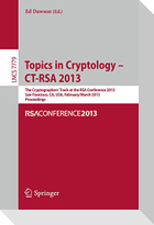 Topics in Cryptology - CT- RSA 2013