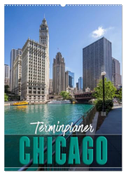 CHICAGO Terminplaner (Wandkalender 2024 DIN A2 hoch), CALVENDO Monatskalender