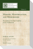 Memory, Memorization, and Memorizers