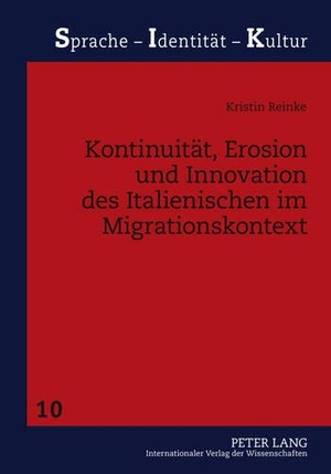 Reinke, Kristin. Kontinuität, Erosion und Innovation des Italienischen im Migrationskontext - Das Beispiel Montreal (Kanada). Peter Lang, 2011.