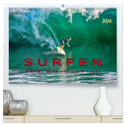 Surfen - Wasser, Wind und coole Typen (hochwertiger Premium Wandkalender 2024 DIN A2 quer), Kunstdruck in Hochglanz