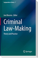 Criminal Law-Making