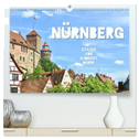 Nürnberg mit Zitaten von Albrecht Dürer (hochwertiger Premium Wandkalender 2025 DIN A2 quer), Kunstdruck in Hochglanz