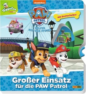 Böttler, Carolin. PAW Patrol: Großer Einsatz für die Paw Patrol - Pappbilderbuch mit Drehscheibe. Panini Verlags GmbH, 2019.