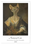 Aristocrat Cats (Wall Calendar 2024 DIN A3 portrait), CALVENDO 12 Month Wall Calendar