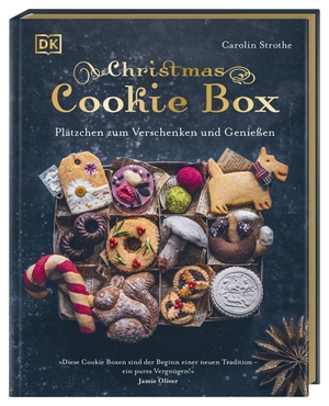 Strothe, Carolin. Christmas Cookie Box - Plätzchen zum Verschenken und Genießen. Edles Weihnachtsbackbuch mit Lesebändchen und Goldschnitt. Mit 50 leckeren Plätzchen-Rezepten. Dorling Kindersley Verlag, 2026.