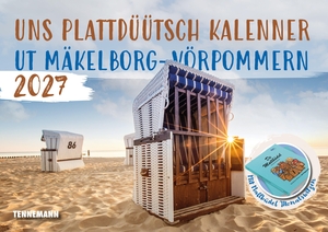 TENNEMANN Verlag (Hrsg.). Uns plattdüütsch Kalenner ut Mäkelborg-Vörpommern 2027 - plattdeutscher Monatsbildkalender mit großem Tages-Kalendarium für Termine und Notizen. TENNEMANN Media GmbH, 2026.