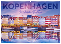 KOPENHAGEN Malerisches Stadtherz (Wandkalender 2024 DIN A2 quer), CALVENDO Monatskalender