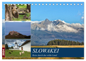 Slowakei - Reise durch das wilde Land (Tischkalender 2024 DIN A5 quer), CALVENDO Monatskalender