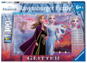 Ravensburger Kinderpuzzle - 12868 Starke Schwestern - Disney Frozen-Puzzle für Kinder ab 6 Jahren, mit 100 Teilen im XXL-Format, mit Glitter
