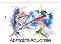Abstrakte Aquarelle (Wandkalender 2025 DIN A4 quer), CALVENDO Monatskalender