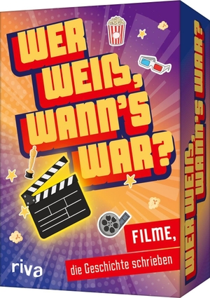 Hegemann, Emma. Wer weiß, wann's war?: Filme, die Geschichte schrieben - Einfaches Spielprinzip, stundenlanger Spaß. Teste dein Wissen zur Kinowelt. Tolles Geschenk zu Geburtstag und Weihnachten. riva Verlag, 2026.