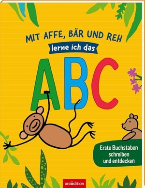 Mit Affe, Bär und Reh lerne ich das ABC - Erste Buchstaben schreiben und entdecken. Ars Edition GmbH, 2025.