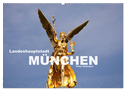 Landeshauptstadt München (Wandkalender 2024 DIN A2 quer), CALVENDO Monatskalender