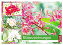 Blütenzeichnungen (Wandkalender 2024 DIN A3 quer), CALVENDO Monatskalender