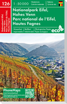 Nationalpark Eifel, Hohes Venn, Wander - Radkarte 1 : 50 000