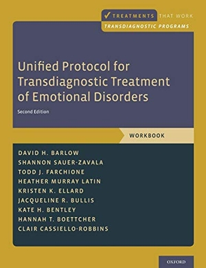 Barlow, David H / Farchione, Todd J et al. Unified Protocol for Transdiagnostic Treatment of Emotional Disorders - Workbook. Oxford University Press, 2017.