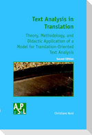 Text Analysis in Translation
