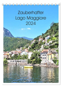 Zauberhafter Lago Maggiore (Tischkalender 2024 DIN A5 hoch), CALVENDO Monatskalender