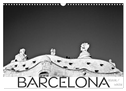 BARCELONA [black/white] (Wandkalender 2024 DIN A3 quer), CALVENDO Monatskalender