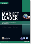 Market Leader 3rd Edition Pre-Intermediate Coursebook with DVD-ROM and MyEnglishLab Student online access code Pack