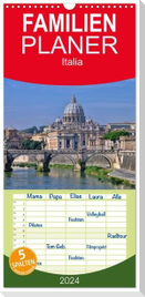 Familienplaner 2024 - Italia mit 5 Spalten (Wandkalender, 21 x 45 cm) CALVENDO