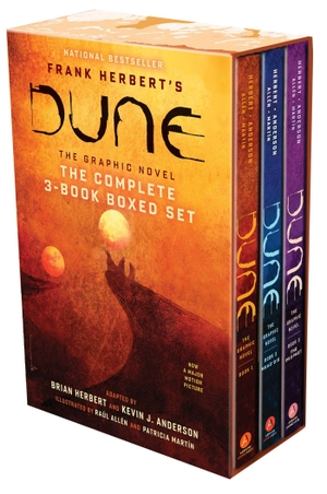 Herbert, Brian / Kevin J. Anderson. Dune - The Graphic Novel: The Complete 3-Book Boxed Set : Dune, Muad'Dib, and The Prophet. Abrams and Chronicle Books IWUK, 2025.