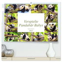 Pandabär Babys (hochwertiger Premium Wandkalender 2025 DIN A2 quer), Kunstdruck in Hochglanz