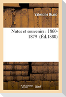 Notes et souvenirs